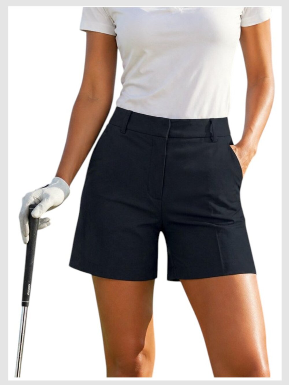 J.Lindeberg Bermuda Shorts Black Tailored Golf 28